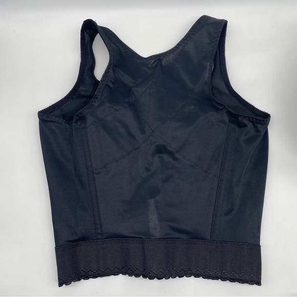 Cortland Intimates Rago Women's Back Support Longline Bra 9603 in Black size 34B - Picture 3 of 5